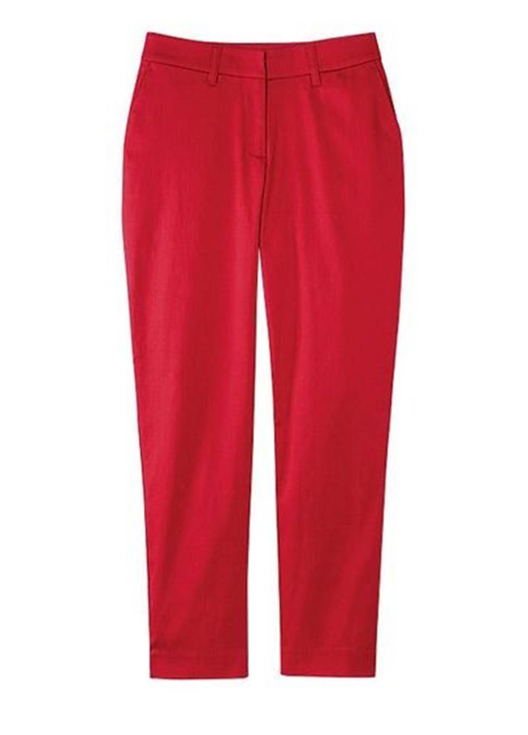 Темно-красные кэжуал демисезонные прямые брюки Signature Collection