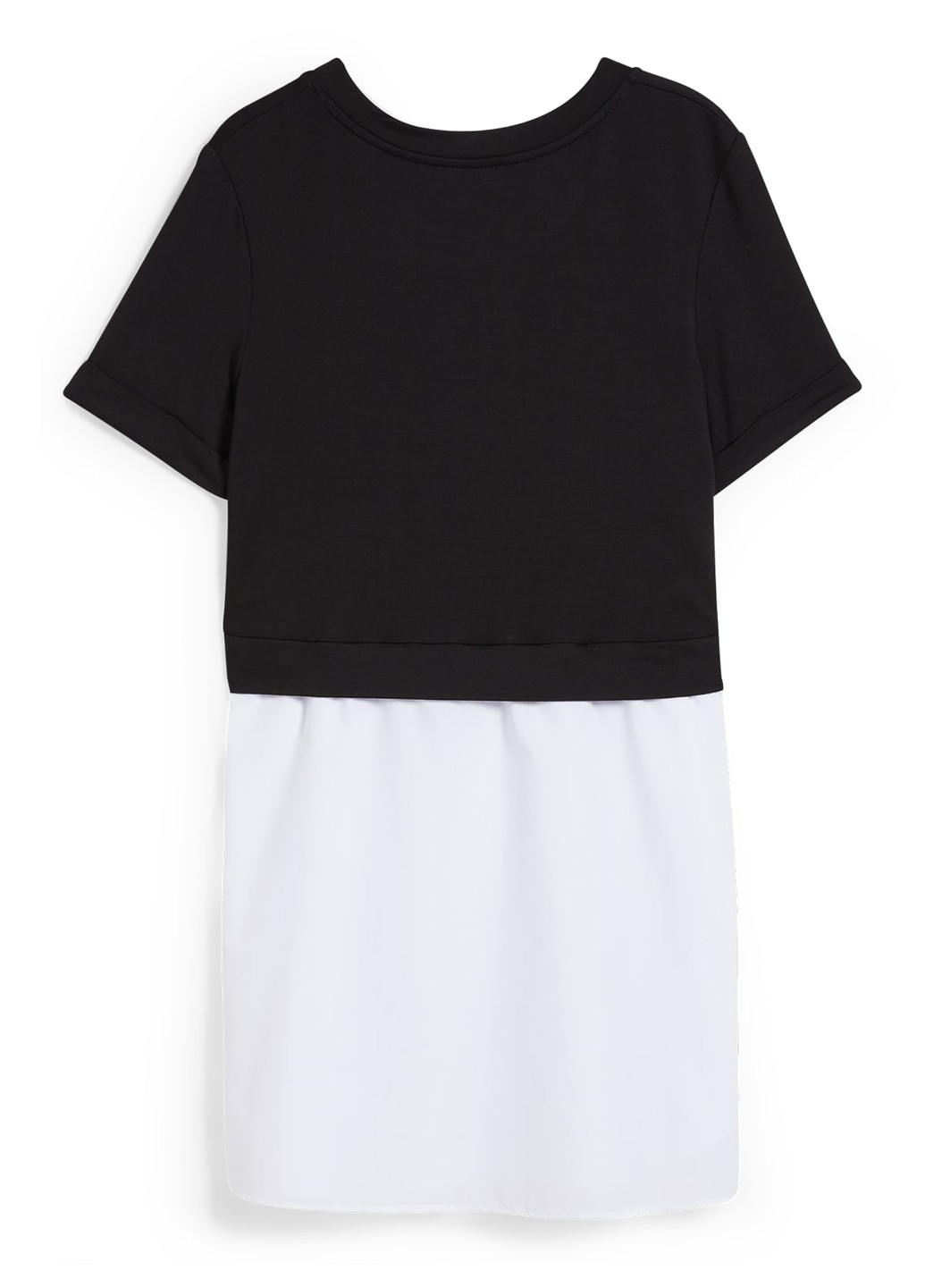 Черно-белая летняя блуза для беременных C&A