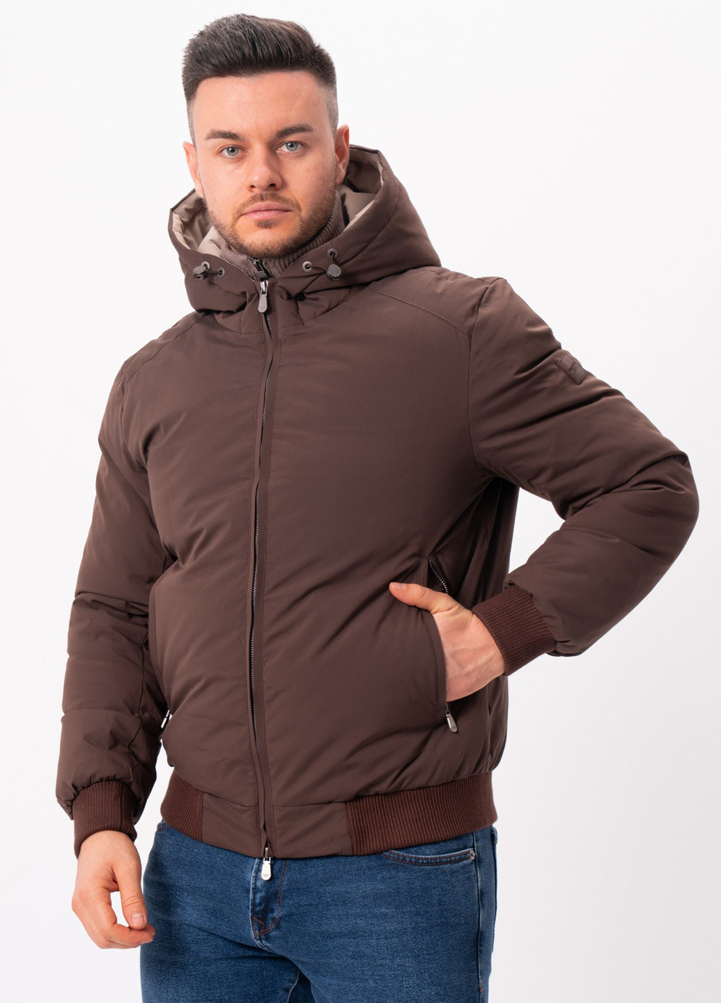 Кофейная зимняя куртка Trend Collection