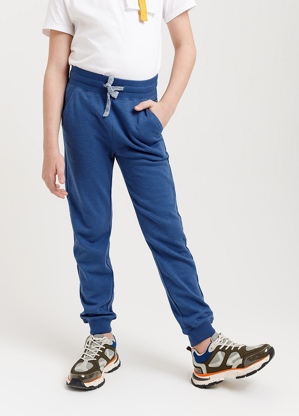 Синие спортивные демисезонные брюки джоггеры SELA