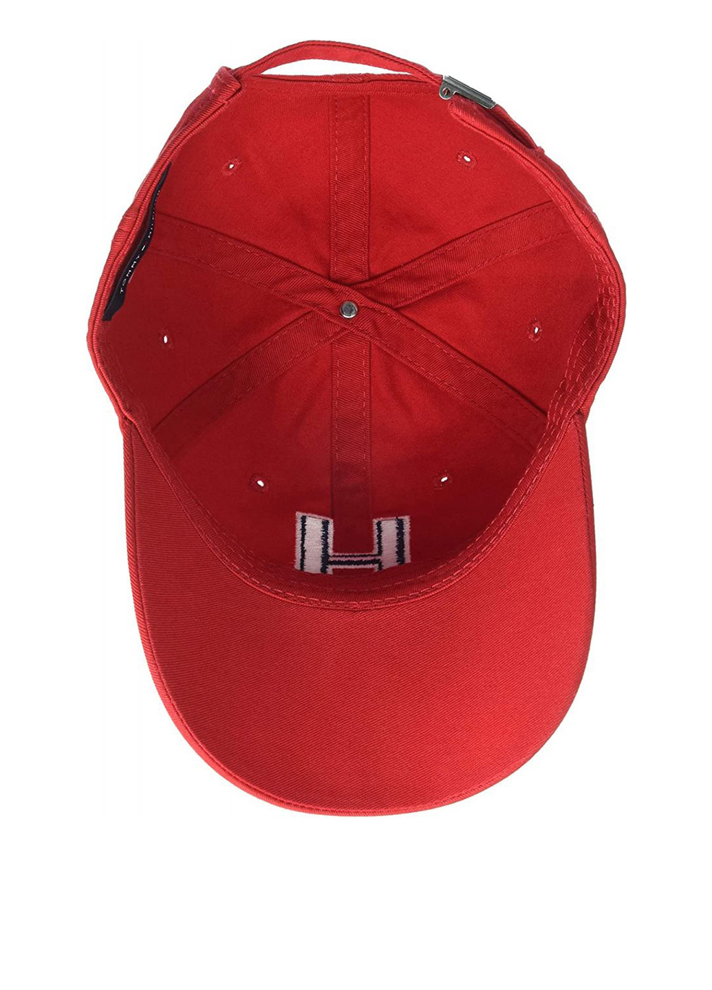 Кепка Tommy Hilfiger бейсболка логотип червона кежуал бавовна