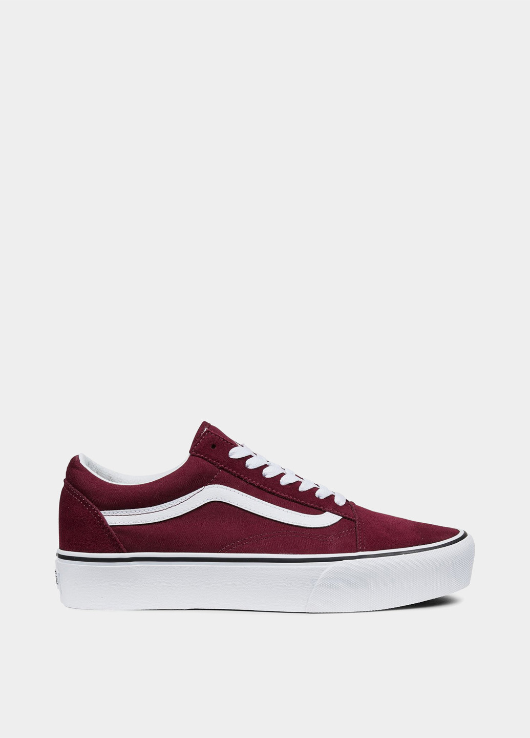 Бордовые кеды Vans Old Skool Platform