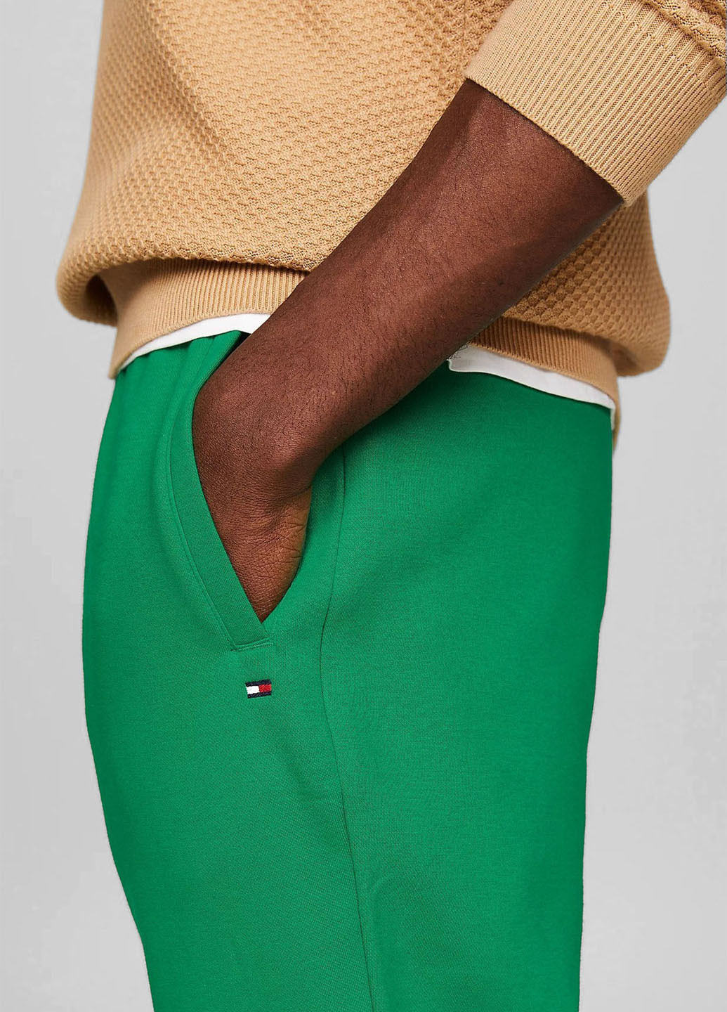 Зеленые кэжуал, спортивные демисезонные джоггеры брюки Tommy Hilfiger