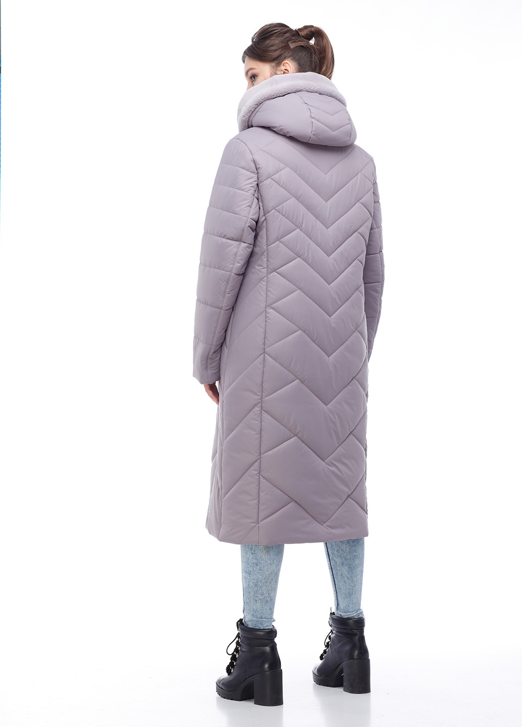 Лавандовая зимняя куртка Origa