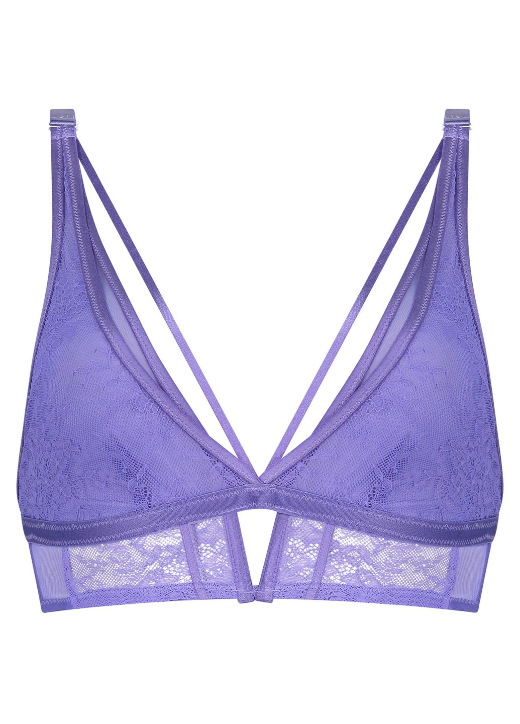 Бузковий бралетт бюстгальтер Hunkemoller без кісточок поліамід