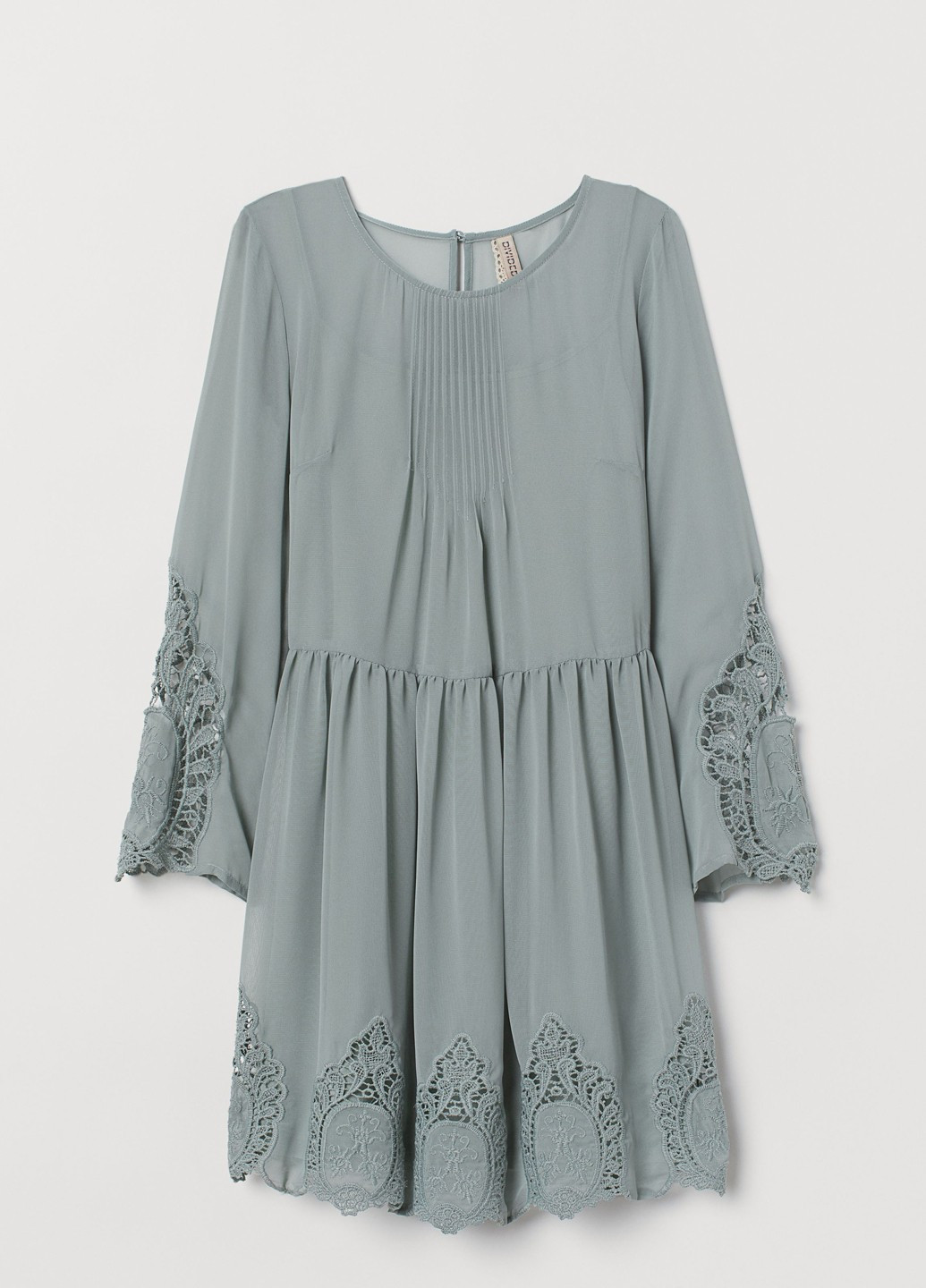 Серо-зеленое кэжуал платье H&M