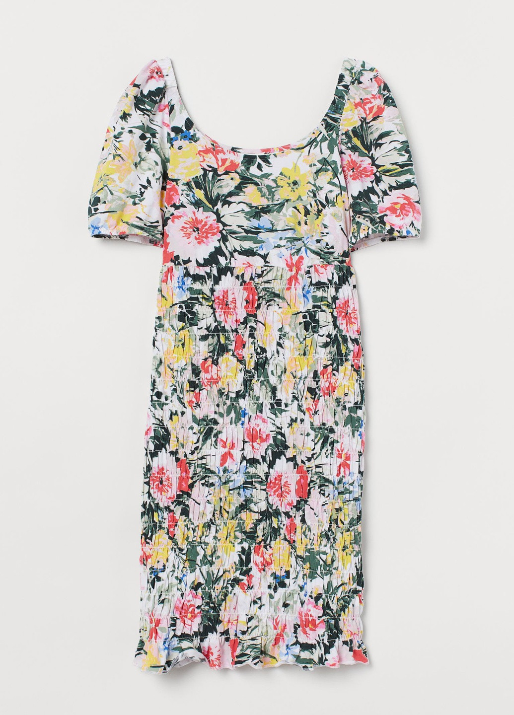 Комбинированное кэжуал платье для беременных H&M с цветочным принтом