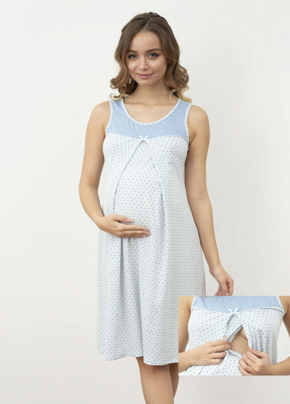 Ночная рубашка для беременных и кормящих Roksana 1170 (213740103)