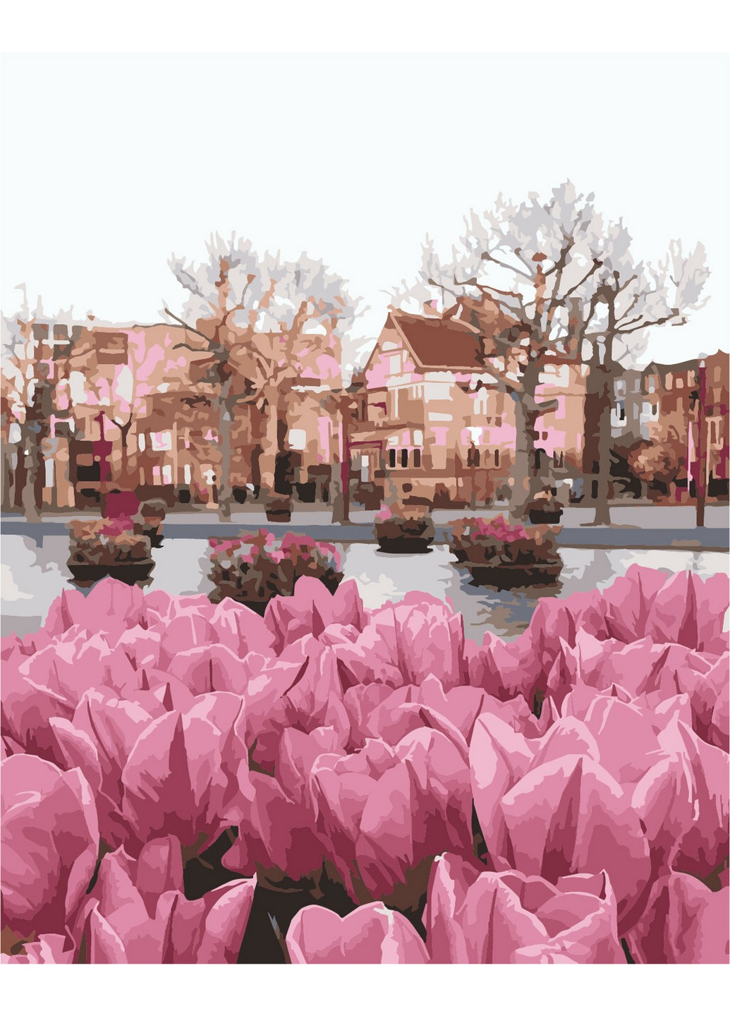 Картина за номерами "Сезон тюльпанів" 40х50 см ArtStory (253102007)