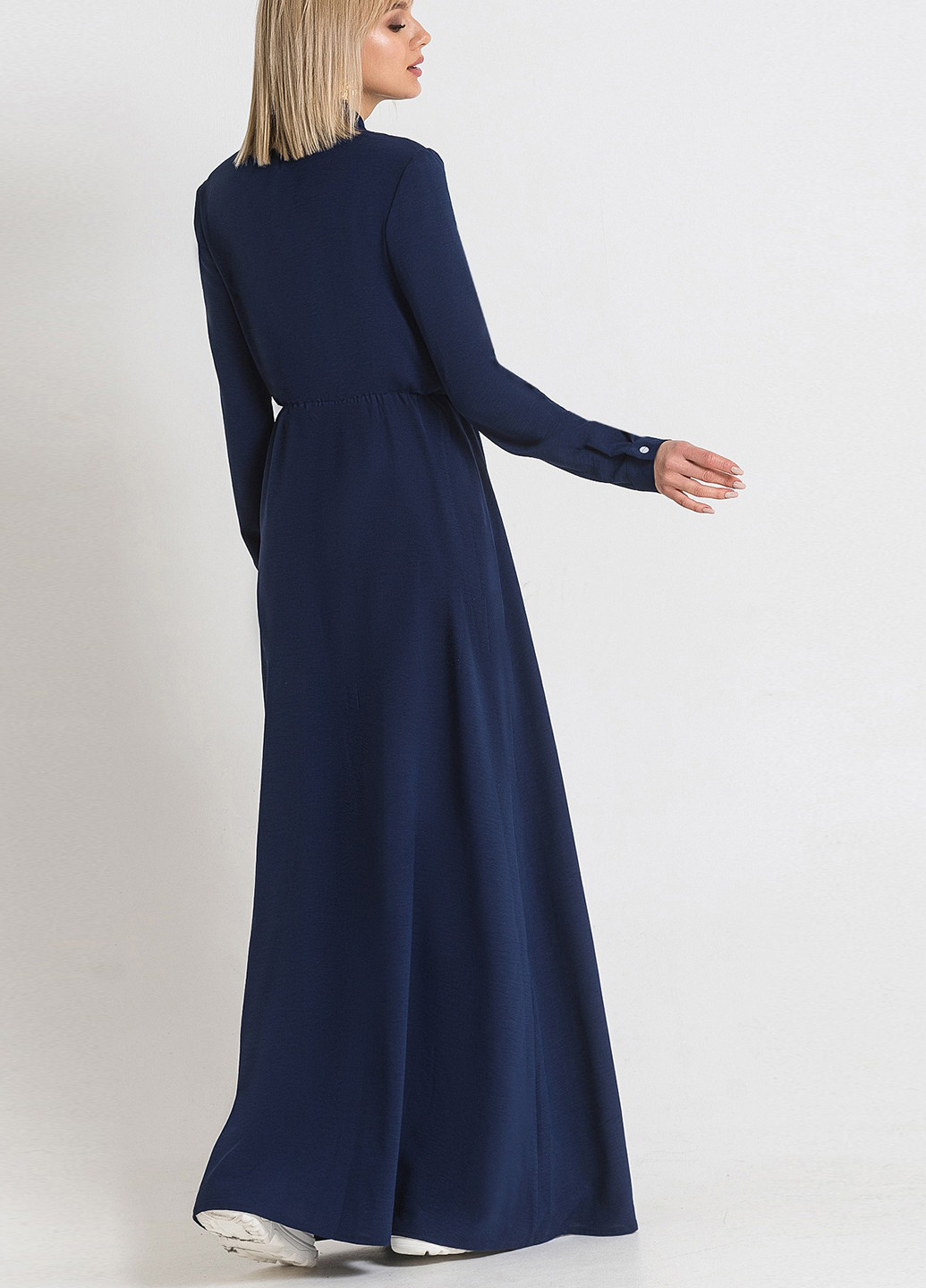 Темно-синее кэжуал платье Vovk однотонное