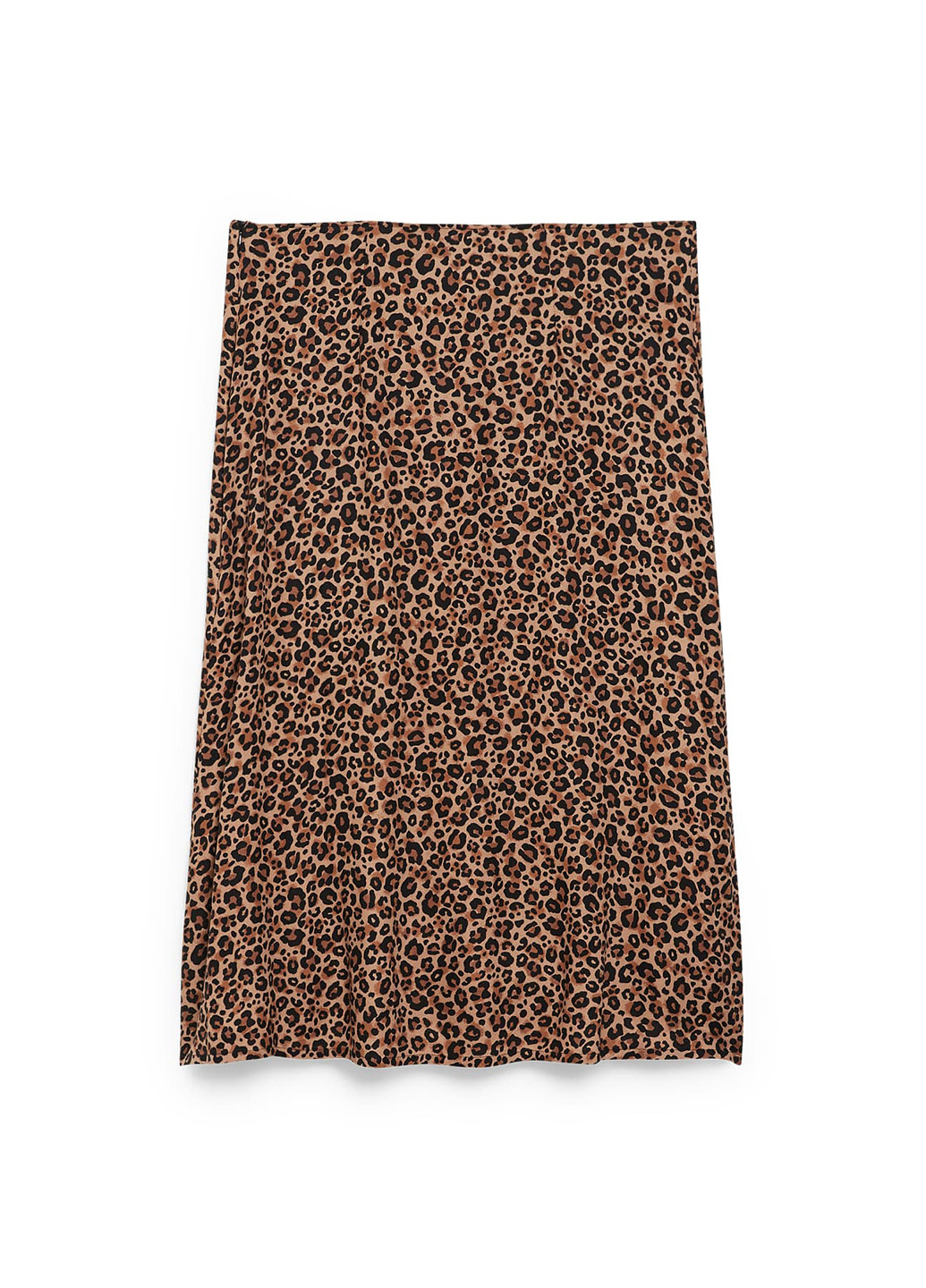 Коричневая кэжуал леопардовая юбка C&A а-силуэта (трапеция)