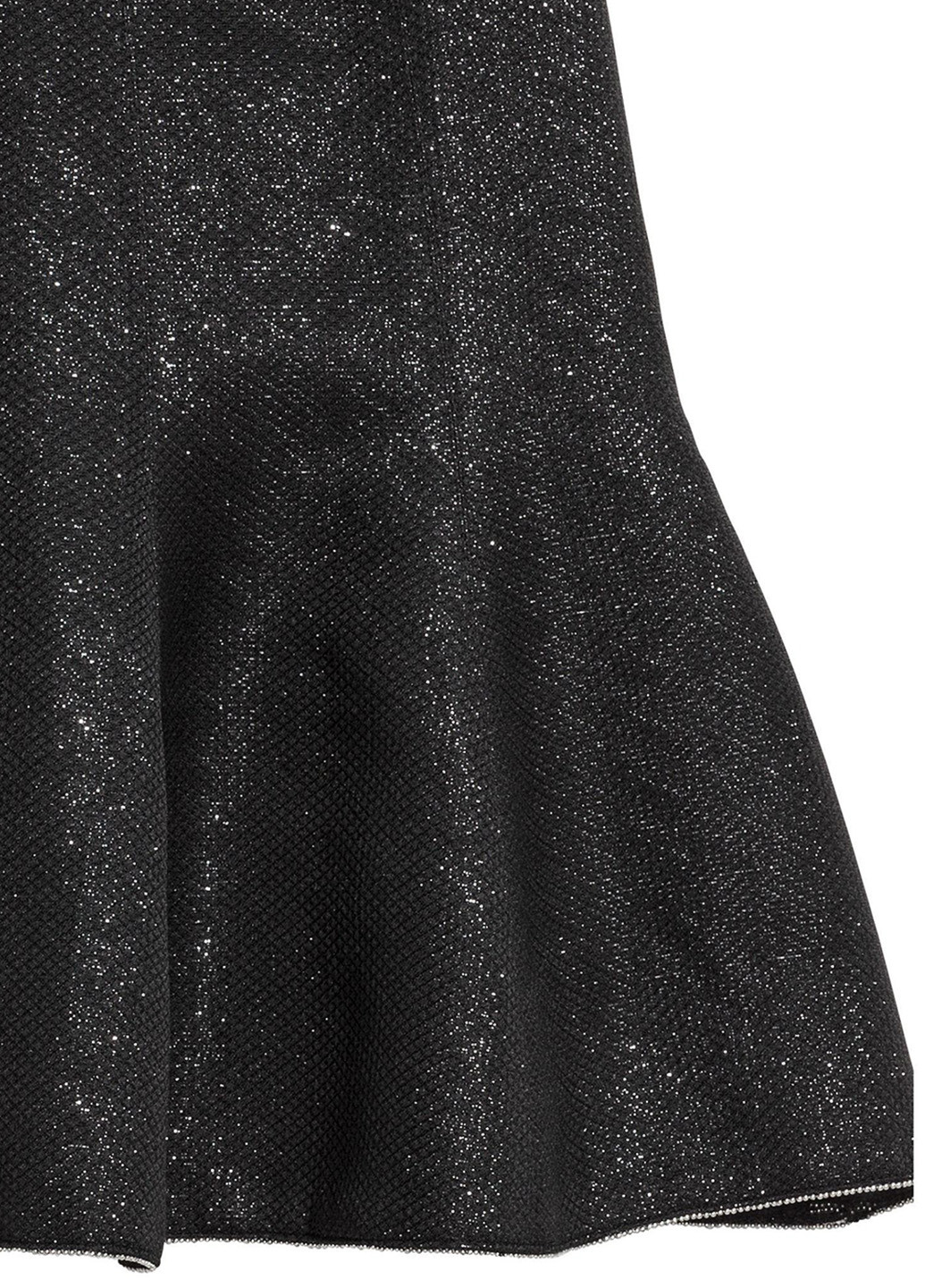 Черная кэжуал меланж юбка H&M годе