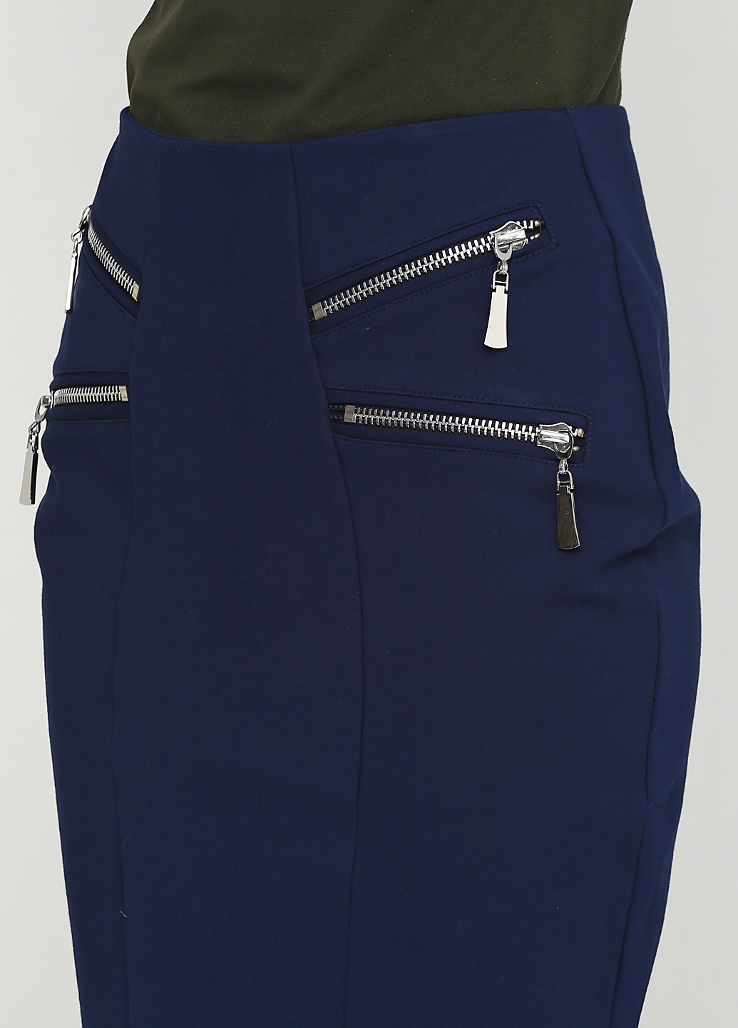 Темно-синяя кэжуал однотонная юбка Costes карандаш