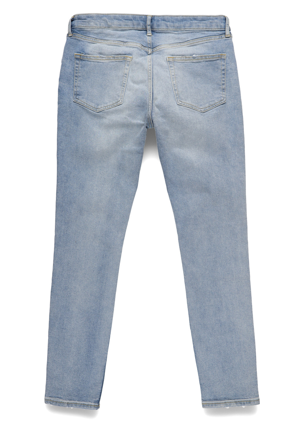 Синие демисезонные зауженные джинсы Topman