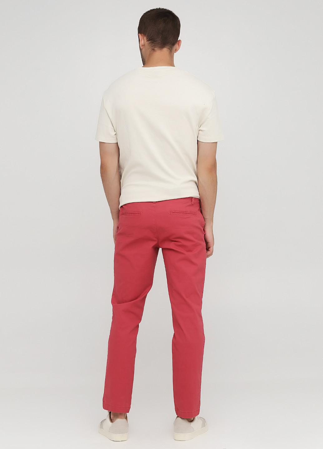 Темно-розовые кэжуал демисезонные чиносы брюки C&A