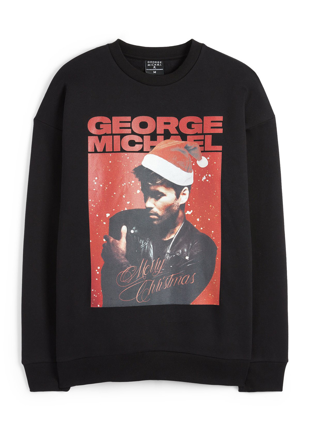 Черный свитшот C&A новогодний без декора (353087010)