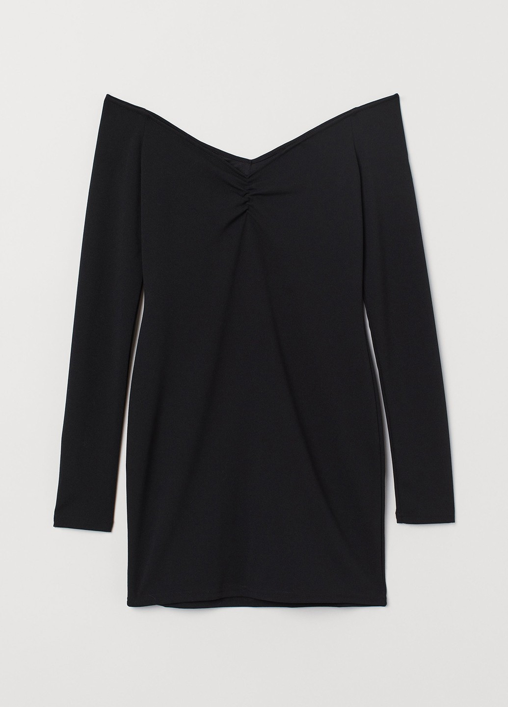 Черное кэжуал платье H&M однотонное
