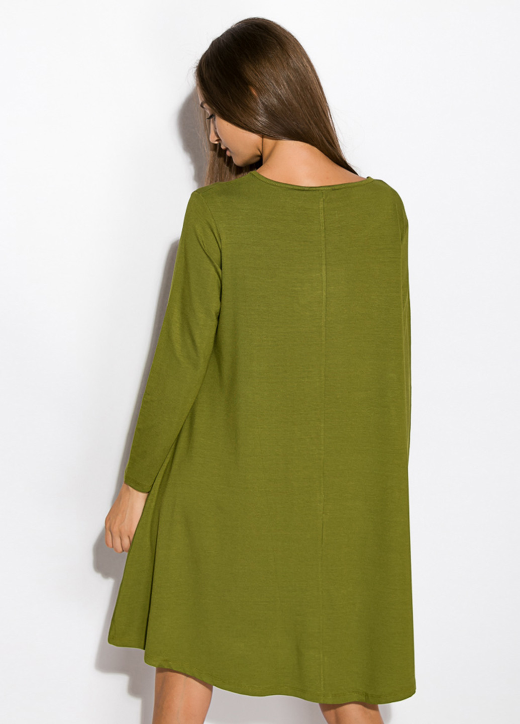 Фісташкова кежуал сукня а-силует Time of Style однотонна