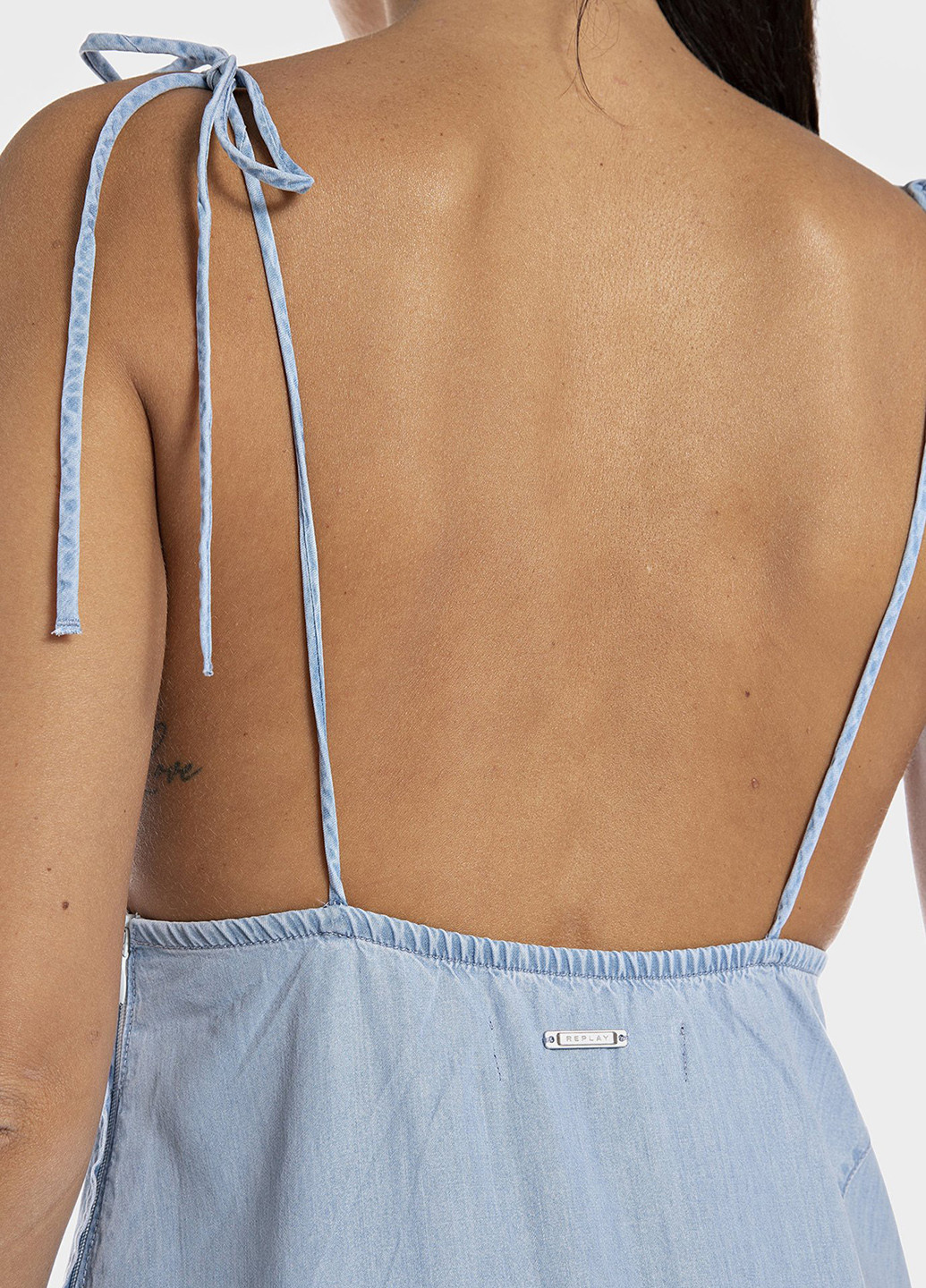 Летний женский сарафан Replay однотонный