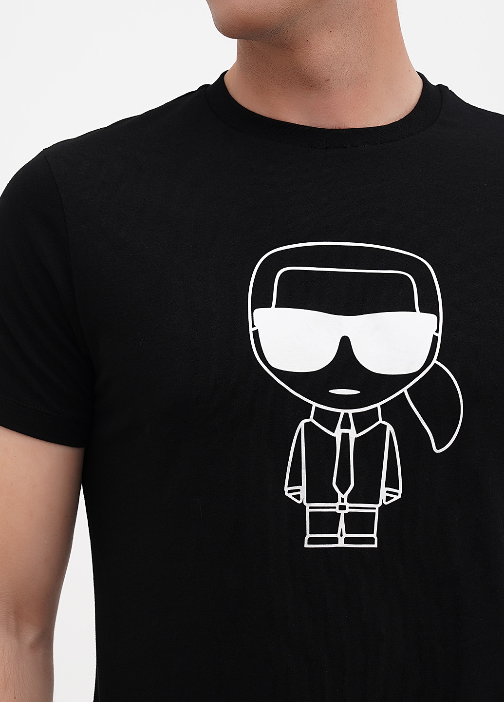 Чорна футболка Lagerfeld