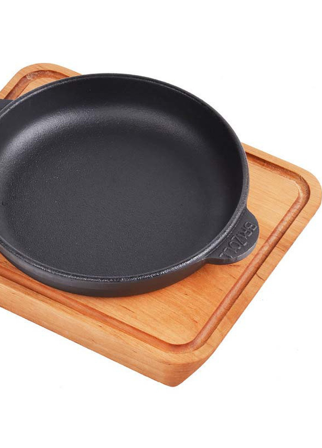 Чавунна сковорода на дошці 18 см Н-1825-Д Brizoll (233117058)