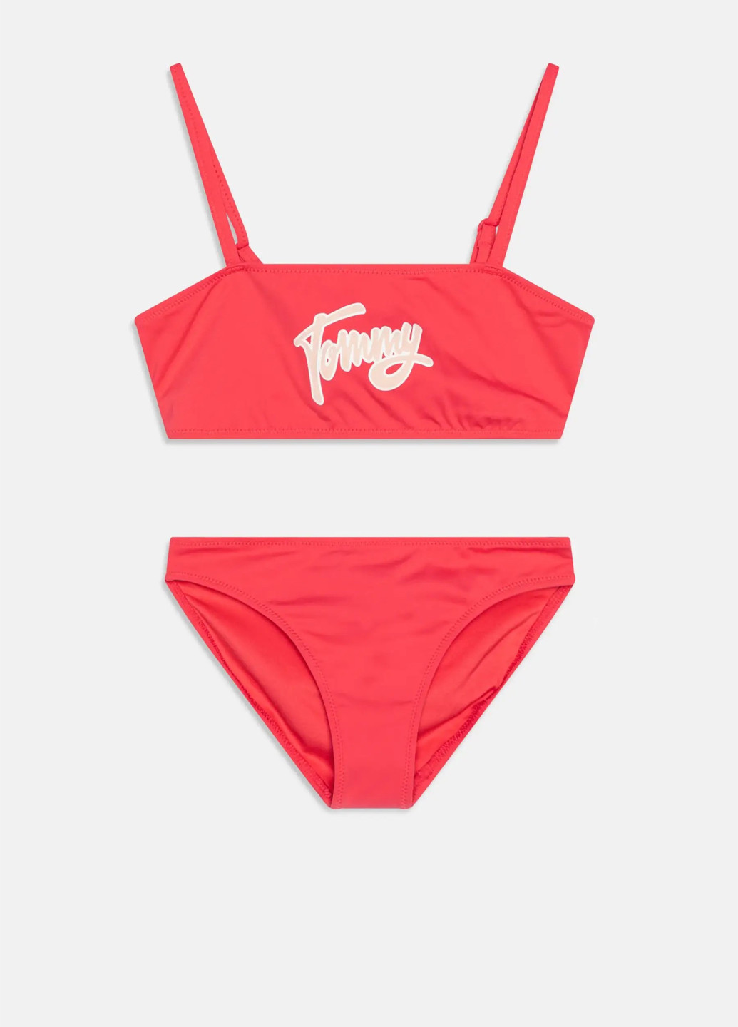 Рожевий літній купальник (топ, трусики) роздільний Tommy Hilfiger