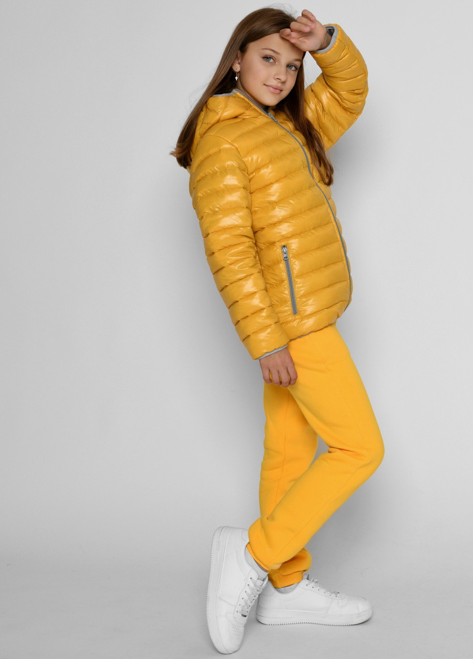 Желтая демисезонная детская демисезонная куртка X-Woyz