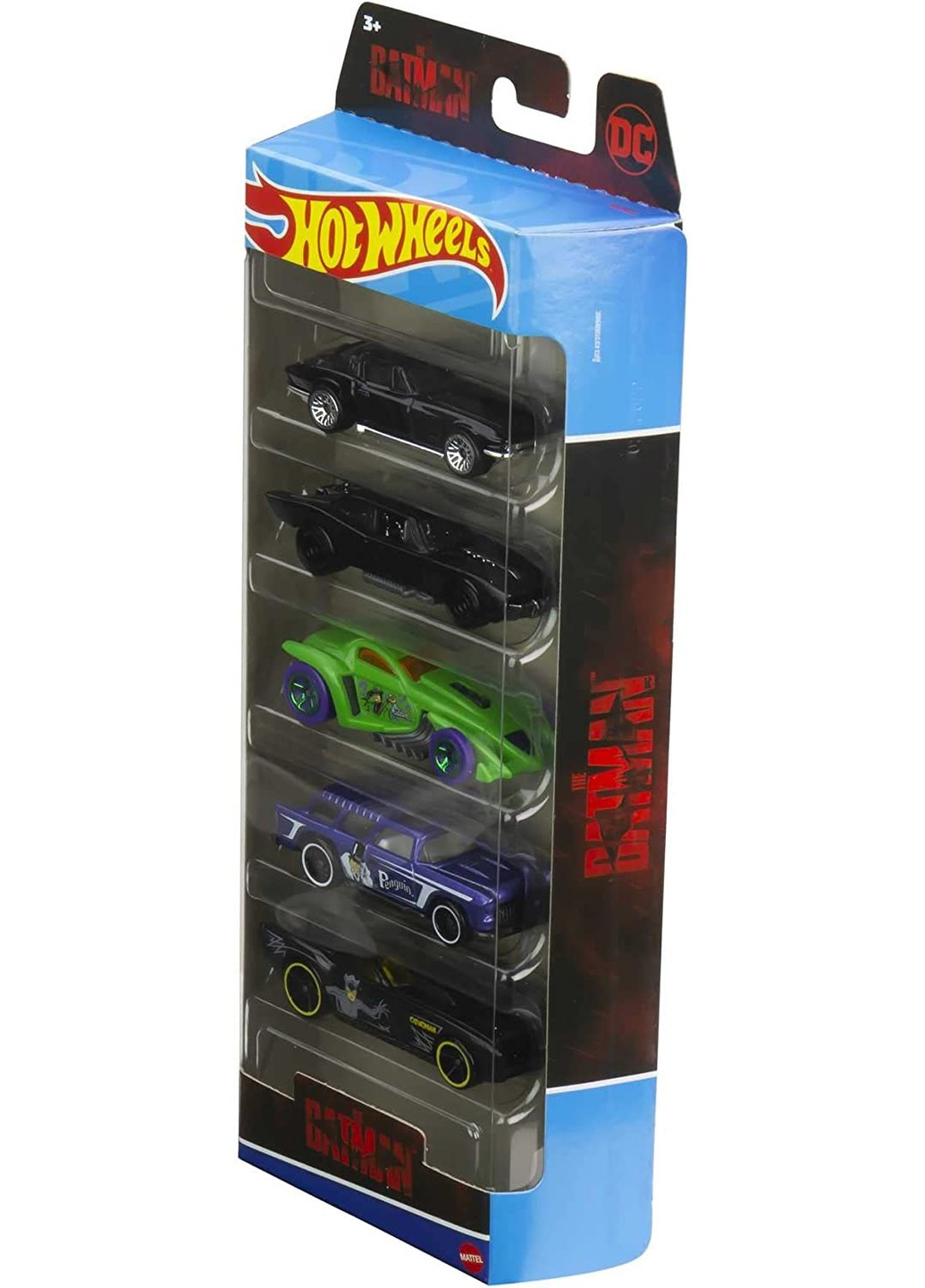 Колекційний набір машинок Hot Wheels Batman 5 Pack with Batmobile, 1:64 (HGN22) Mattel (255665293)