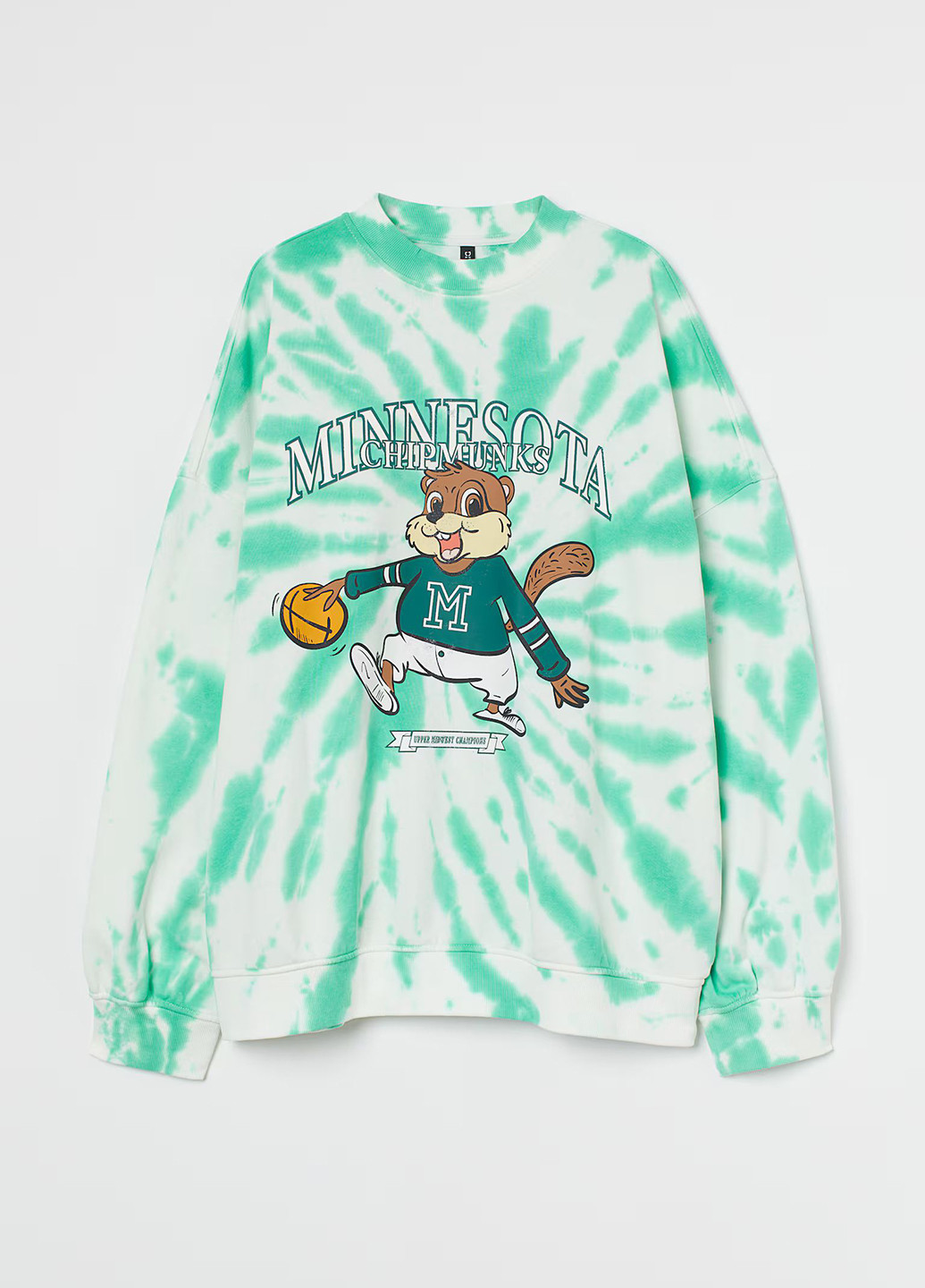 Комбінований світшот H&M малюнок без декору (304283768)