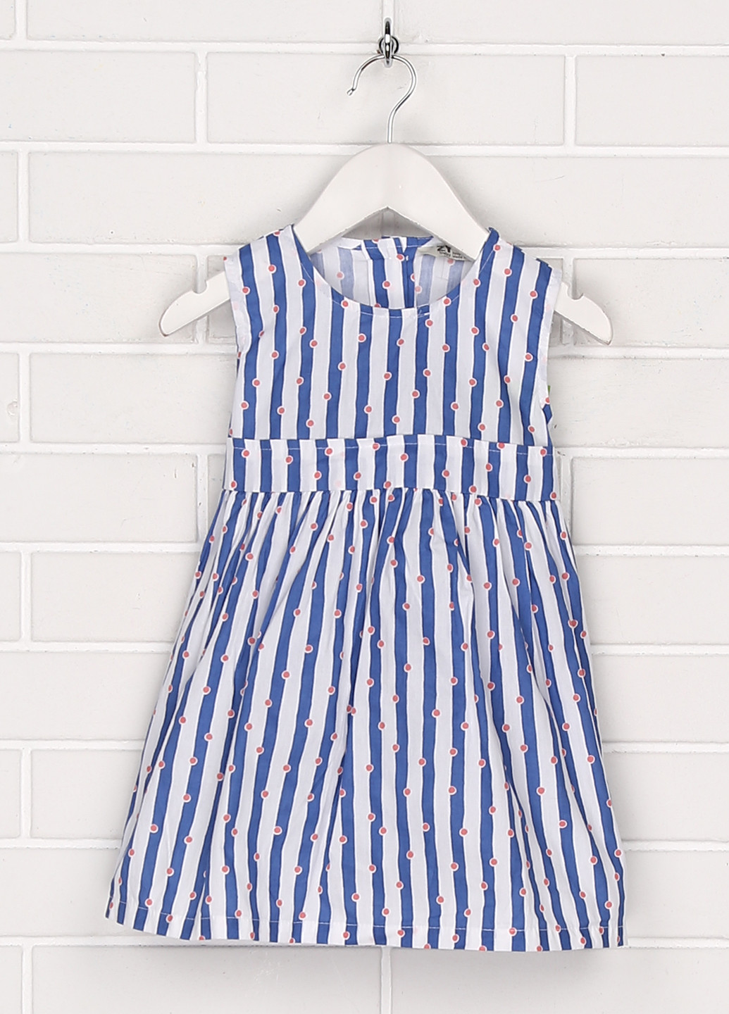 Синий летний комплект (платье, трусики) ZY