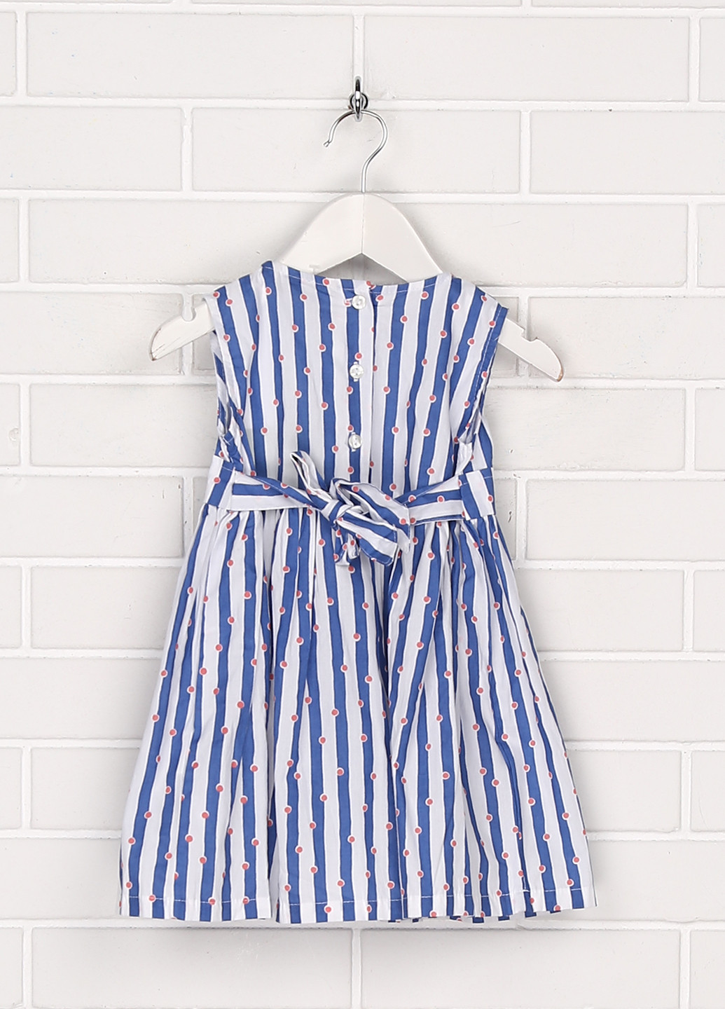 Синий летний комплект (платье, трусики) ZY