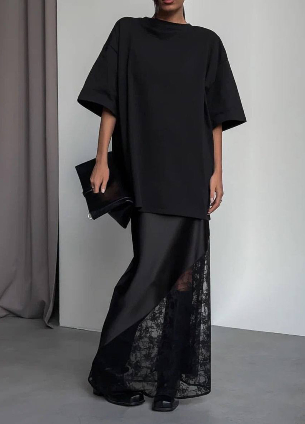 Черная вечерний, кэжуал однотонная юбка No Brand