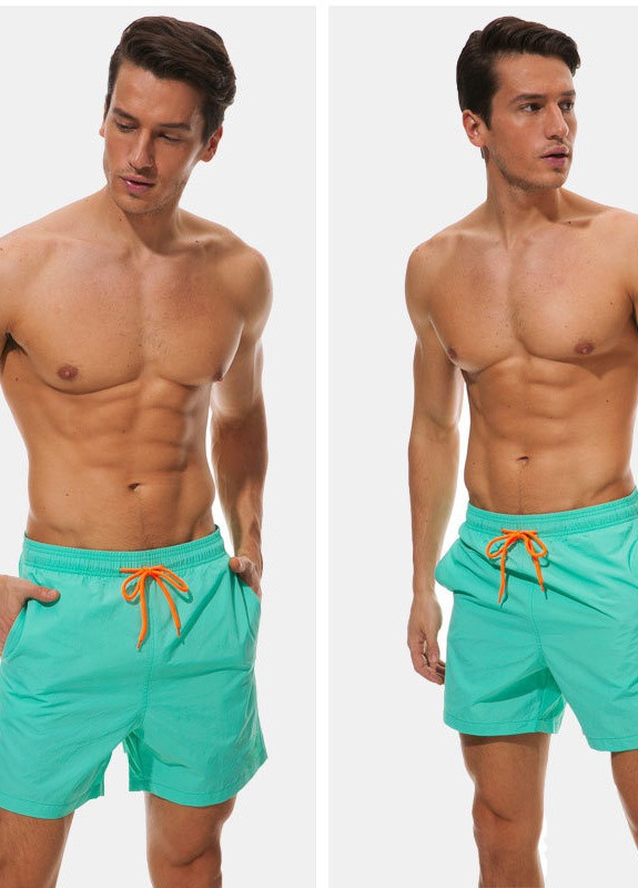 Мужские шорты Escatch рисунки зелёные пляжные
