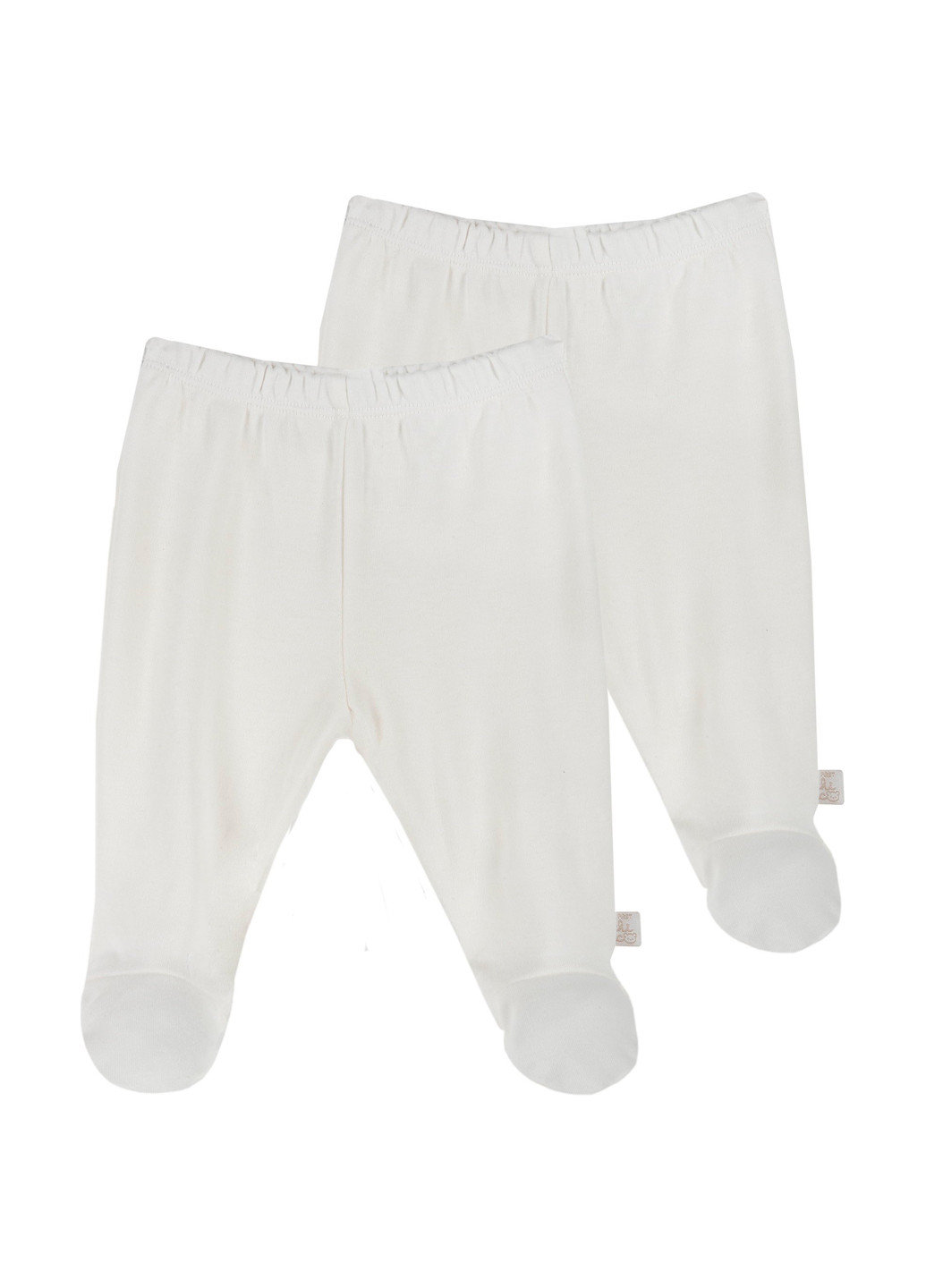 Chicco повзунки (2 шт.) однотонний білий домашній бавовна, трикотаж виробництво - Китай