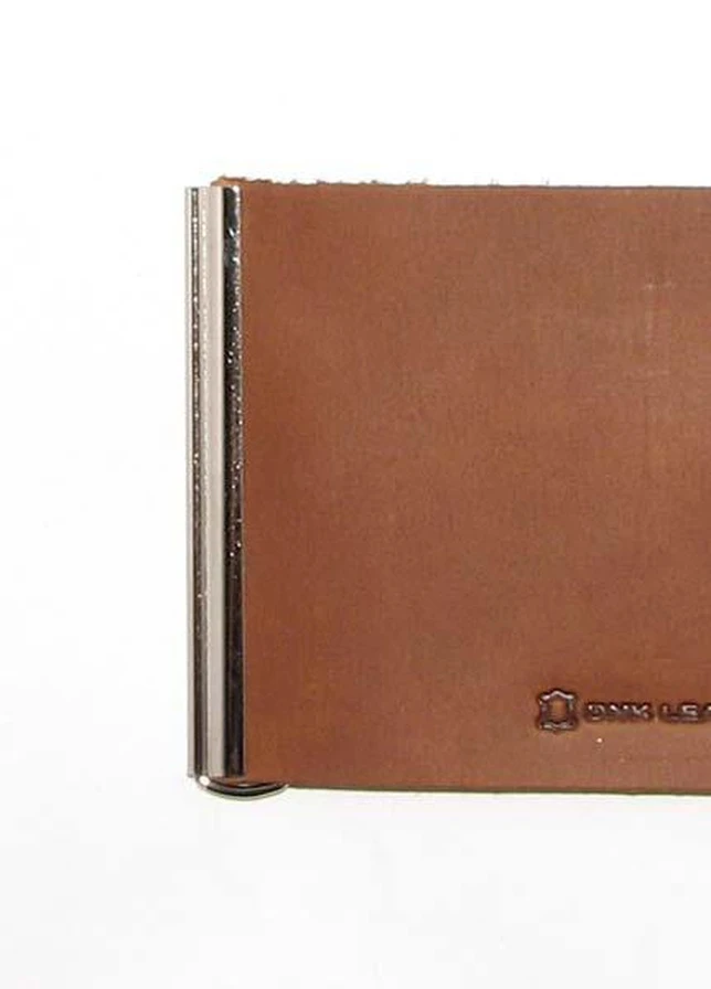 Зажим для денег DNK Зажим пружина-H col.N светло-коричневый DNK Leather (253933007)