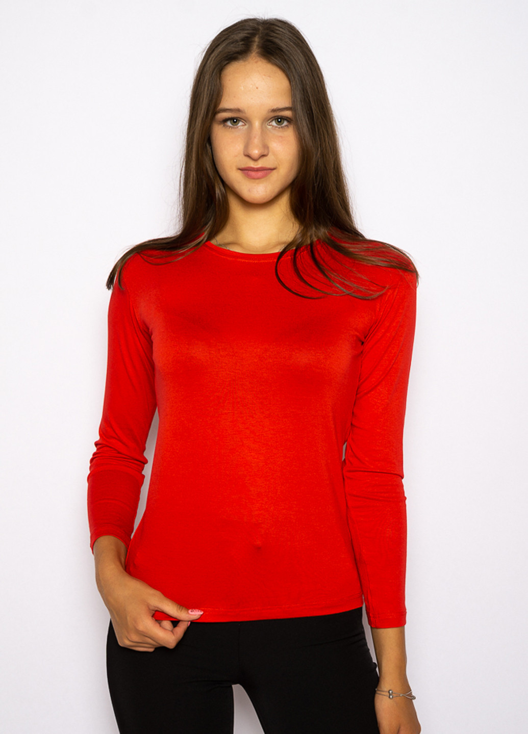 Красный демисезонный свитер джемпер Time of Style