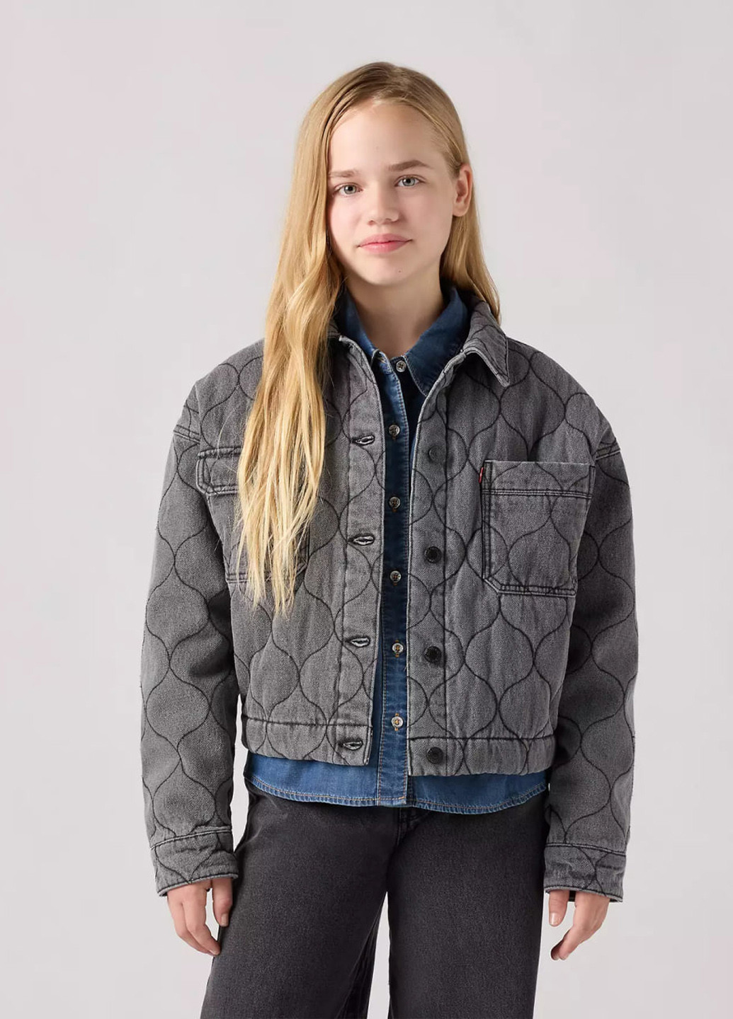 Сіра демісезонна куртка Levi's