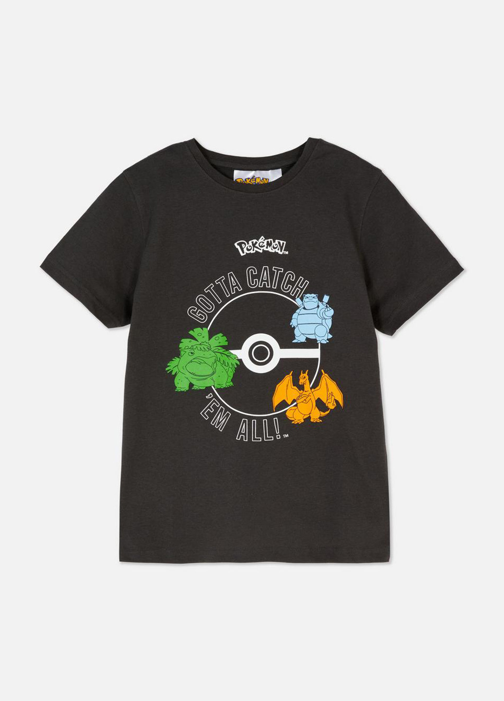 Темно-серая летняя футболка Primark