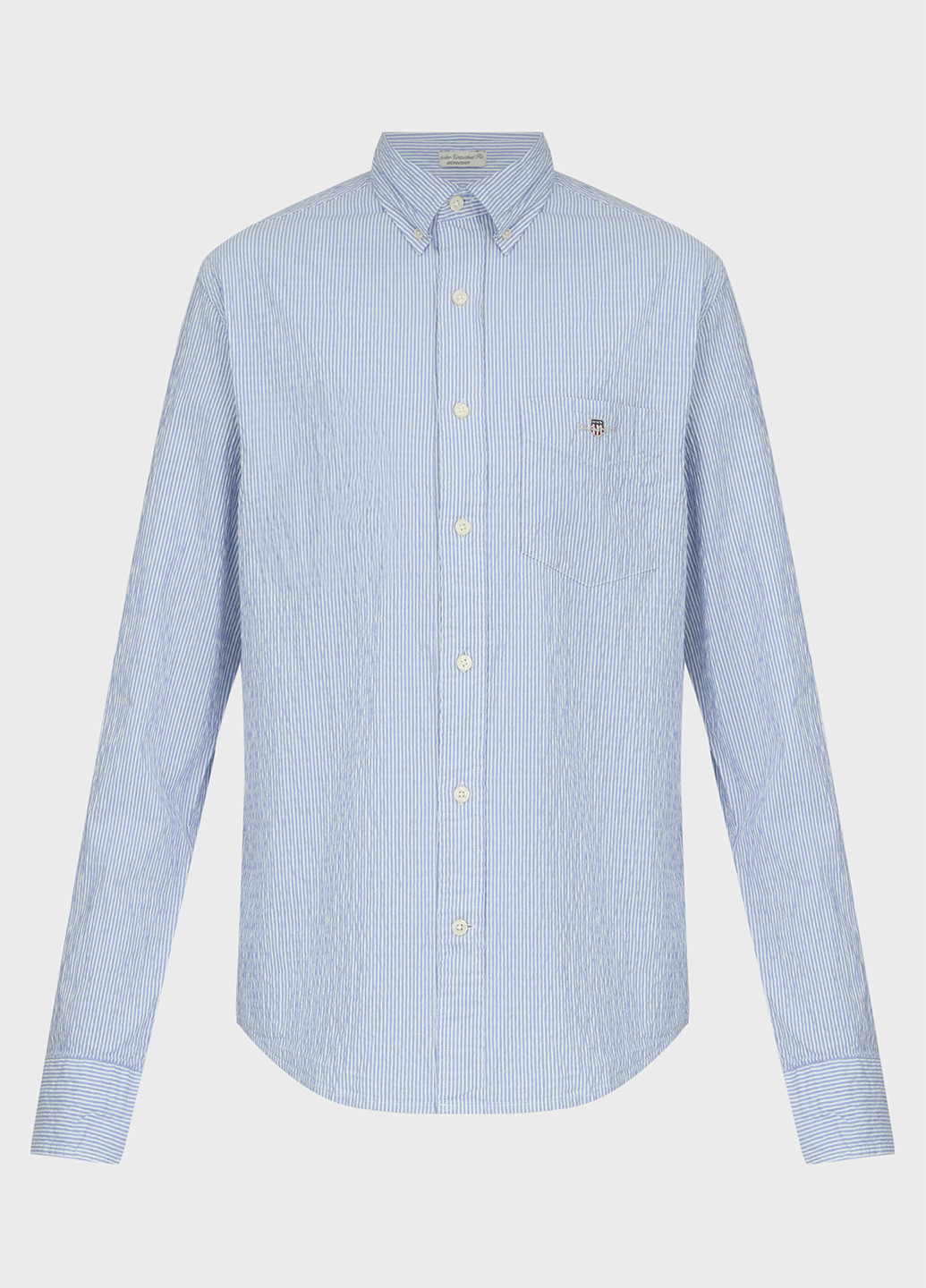 Голубой классическая, кэжуал рубашка в полоску Gant