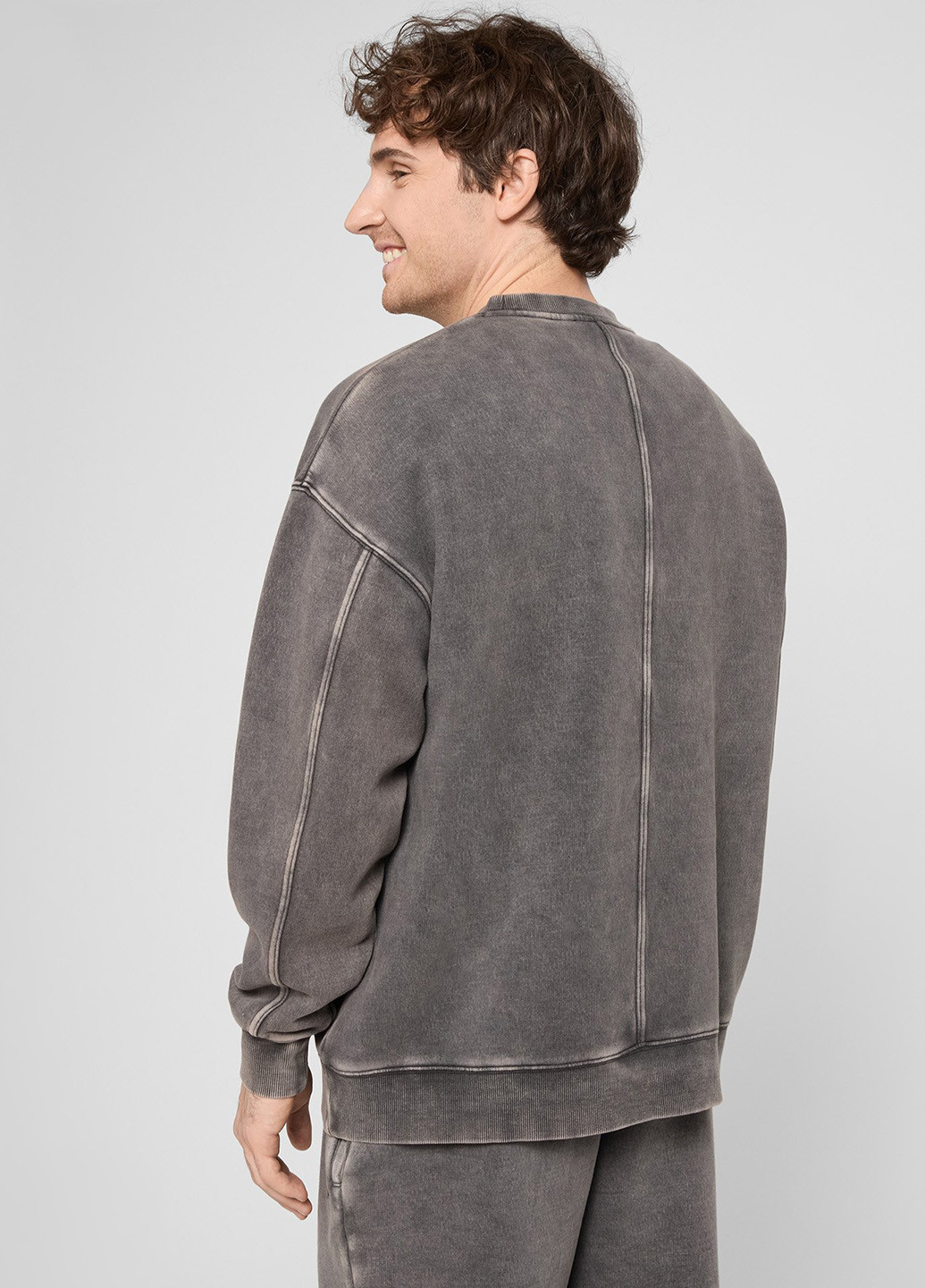 Серый свитшот PRPY варенка потертости, вышивка (366302630)