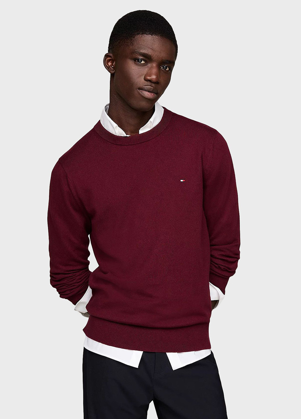 Бордовий демісезонний джемпер джемпер Tommy Hilfiger