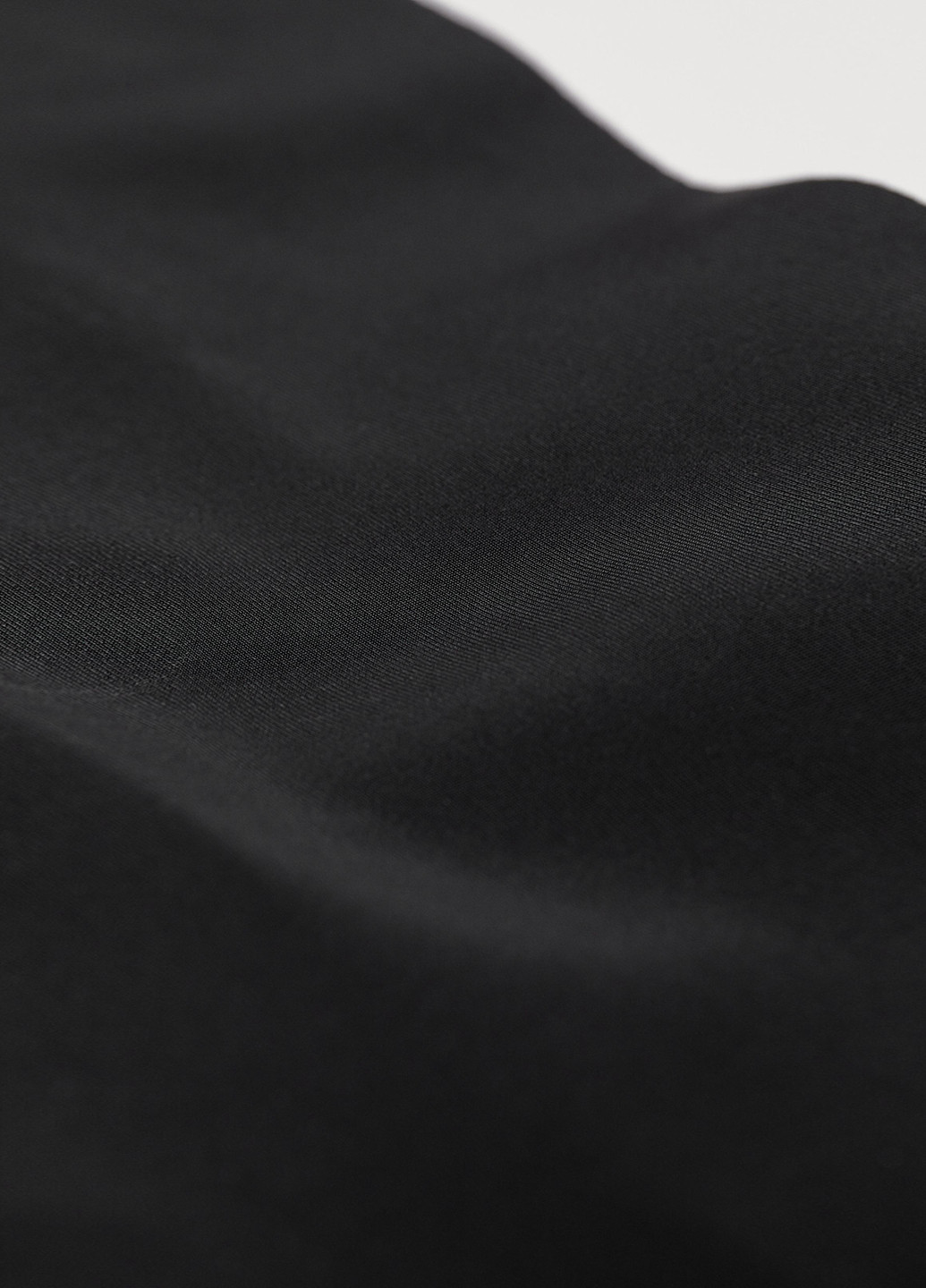 Труси H&M стрінги однотонні чорні повсякденні трикотаж, поліестер
