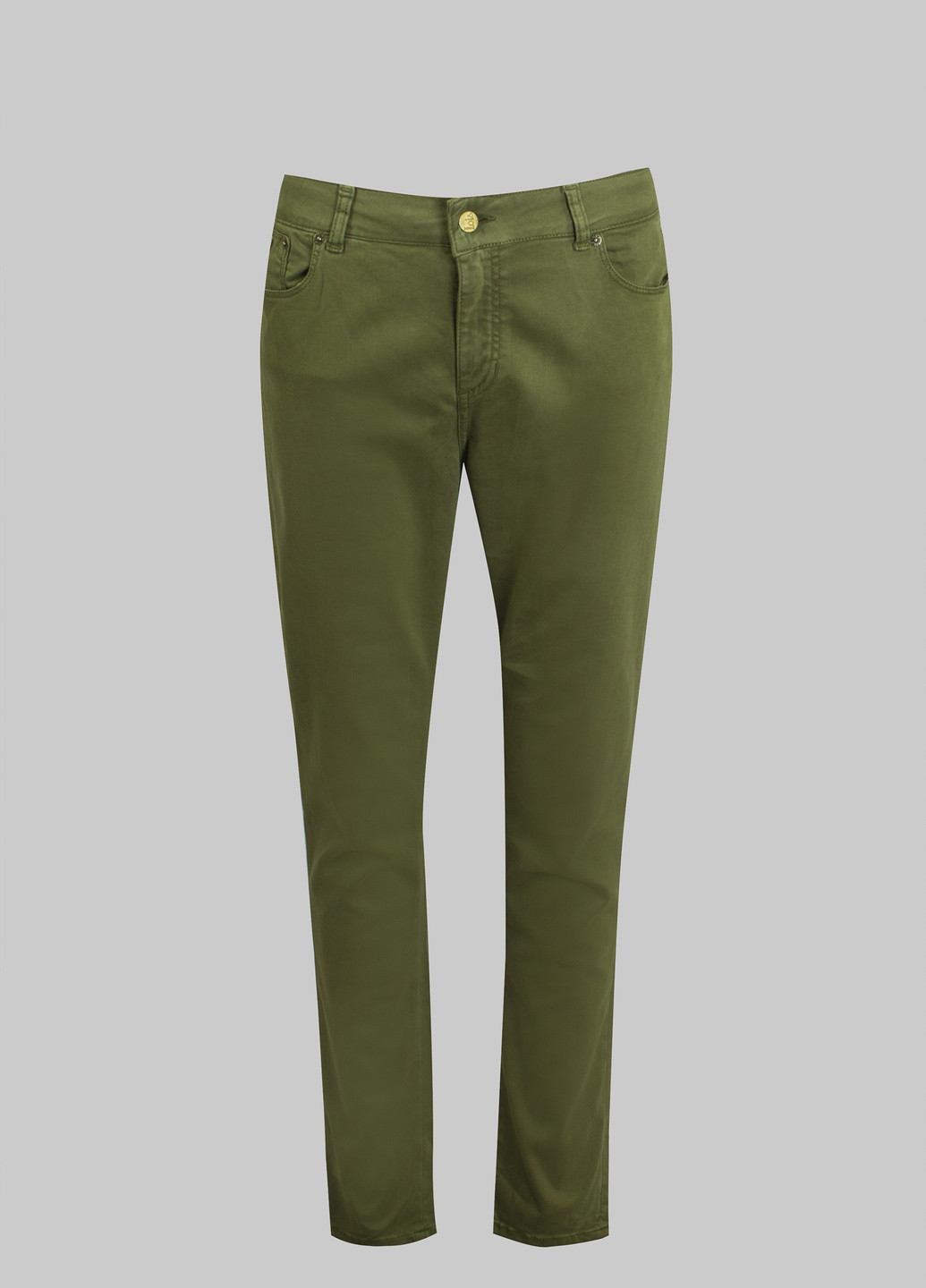 Хаки кэжуал демисезонные брюки Lois