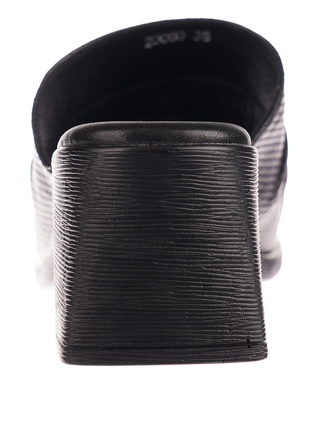 Черные шлепанцы Manarossi Bonetti с тиснением