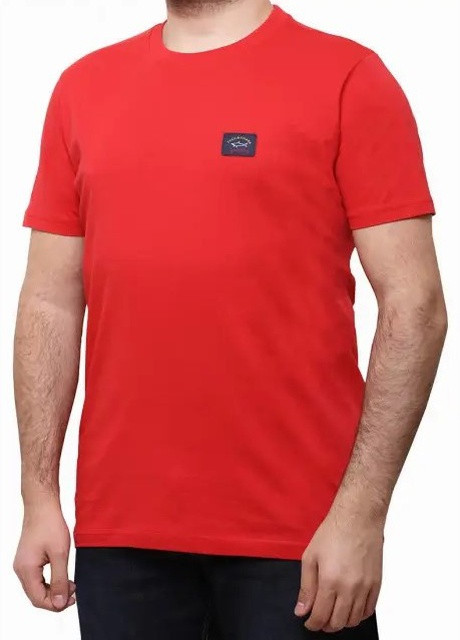 Червона футболка чоловіча Paul & Shark CLASSIC LOGO