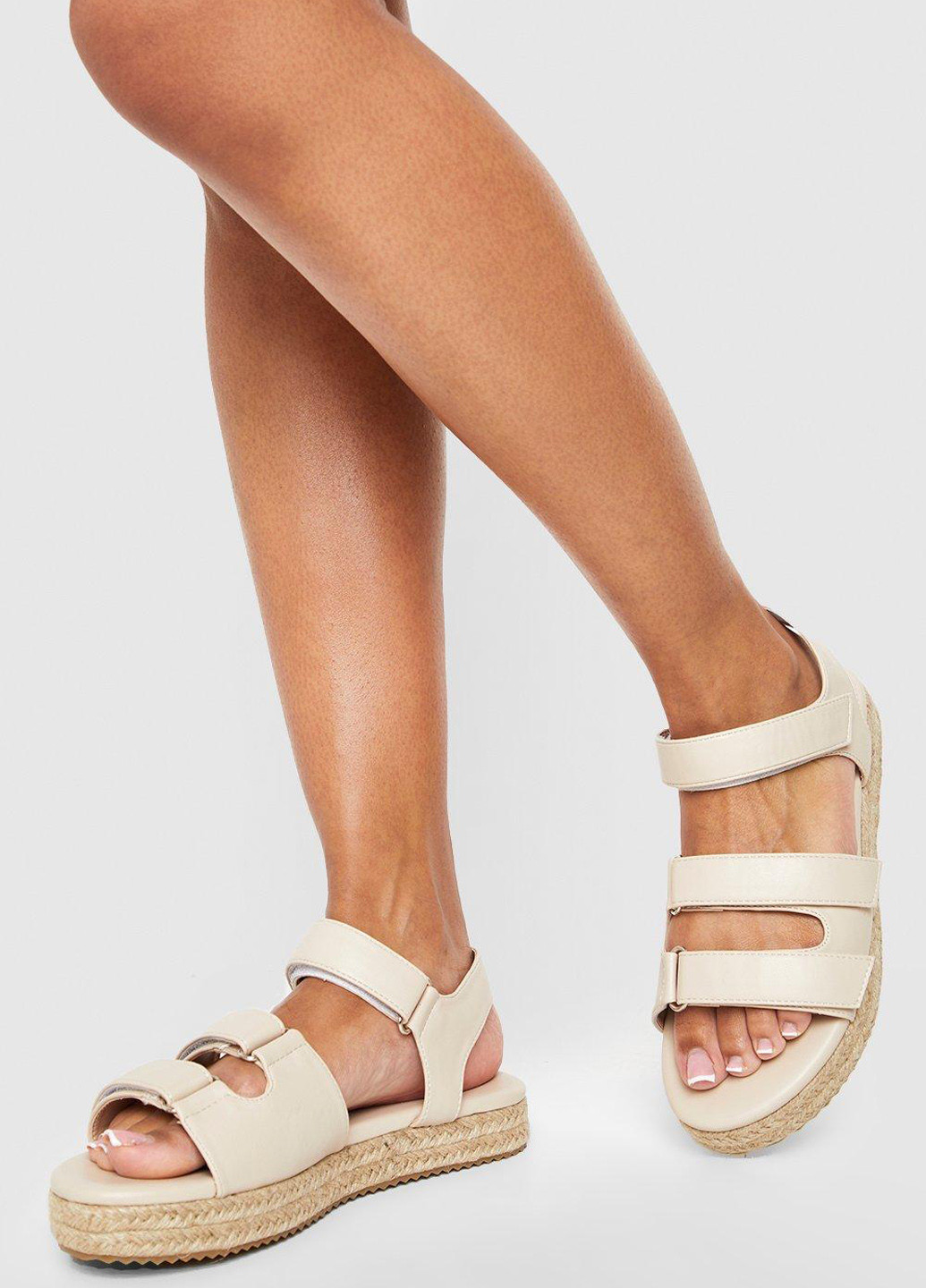 Кэжуал сандалии Boohoo на липучке