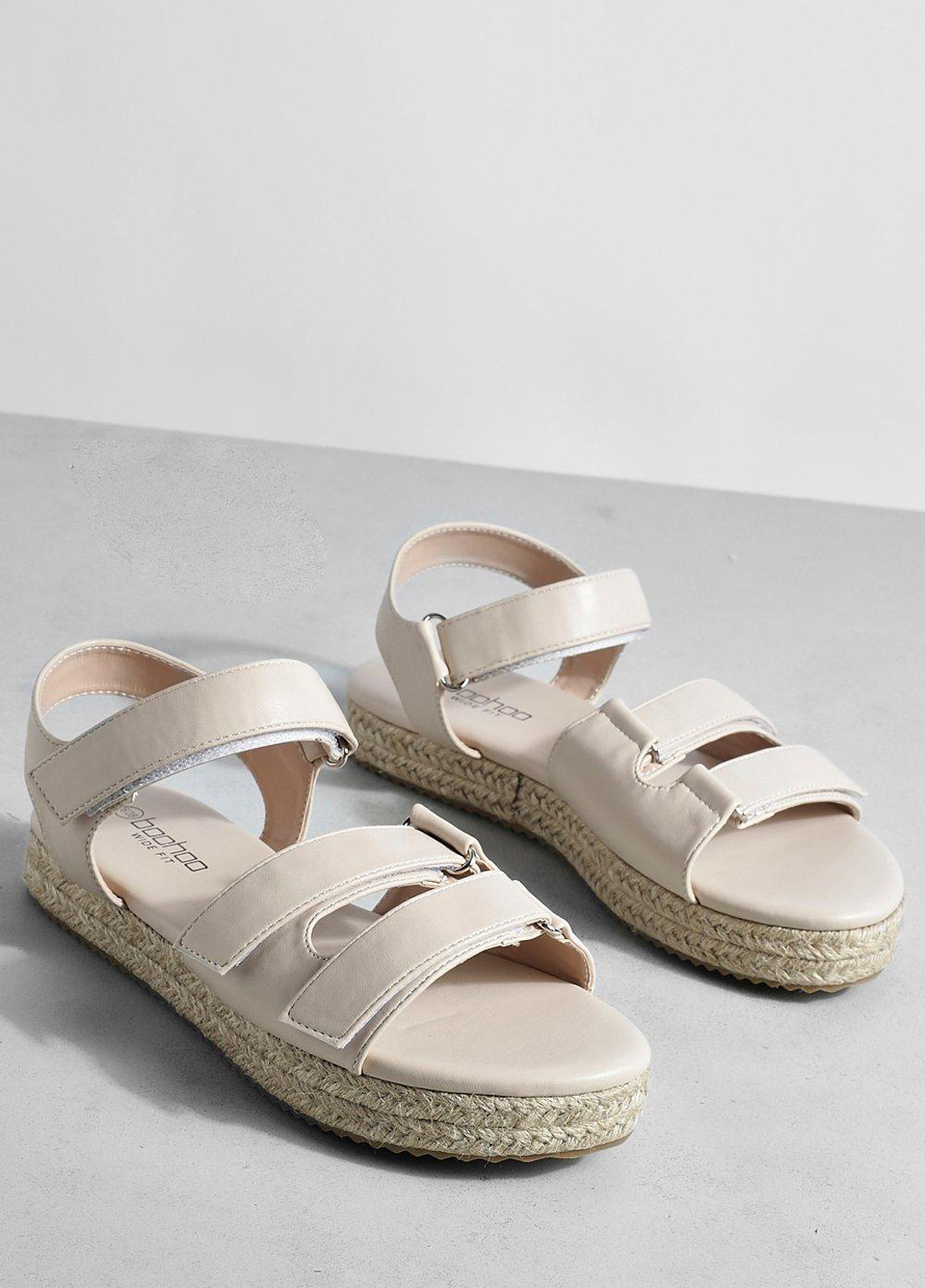 Кэжуал сандалии Boohoo на липучке