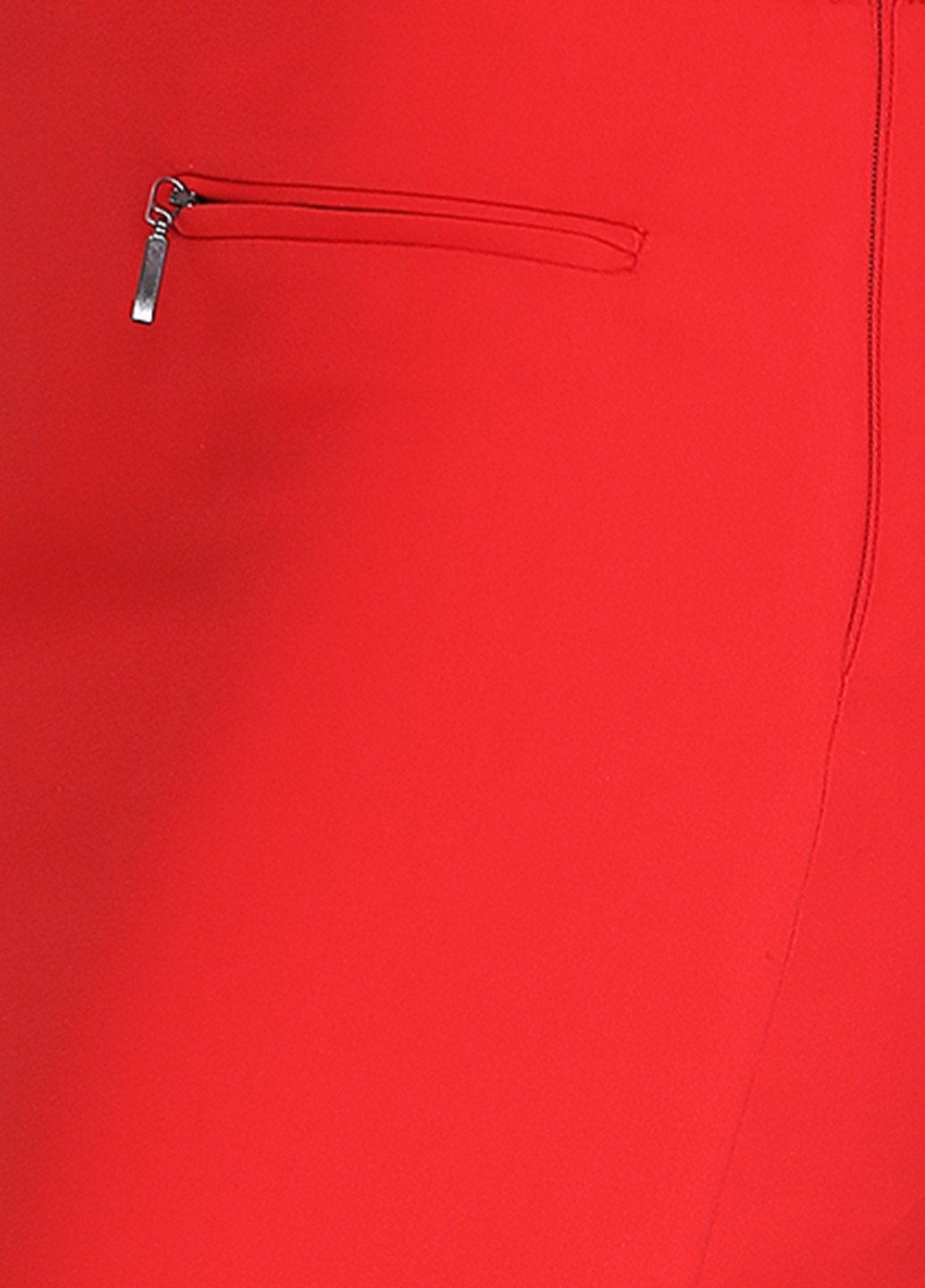 Красная кэжуал однотонная юбка Mango мини
