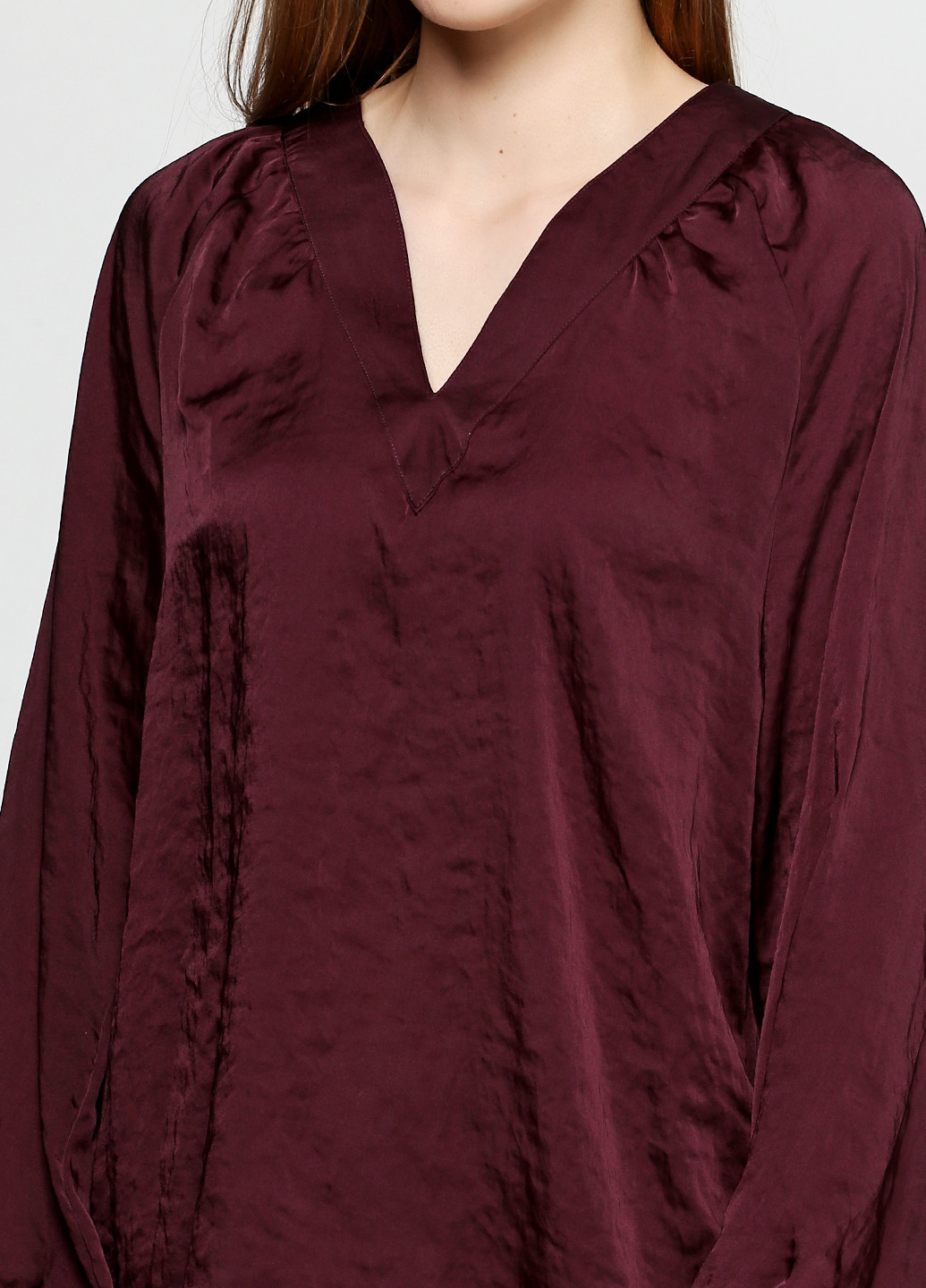 Темно-фиолетовая демисезонная блуза CARLA F