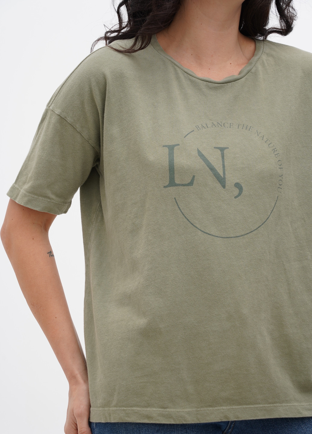 Хакі (оливкова) літня футболка Lounge Nine